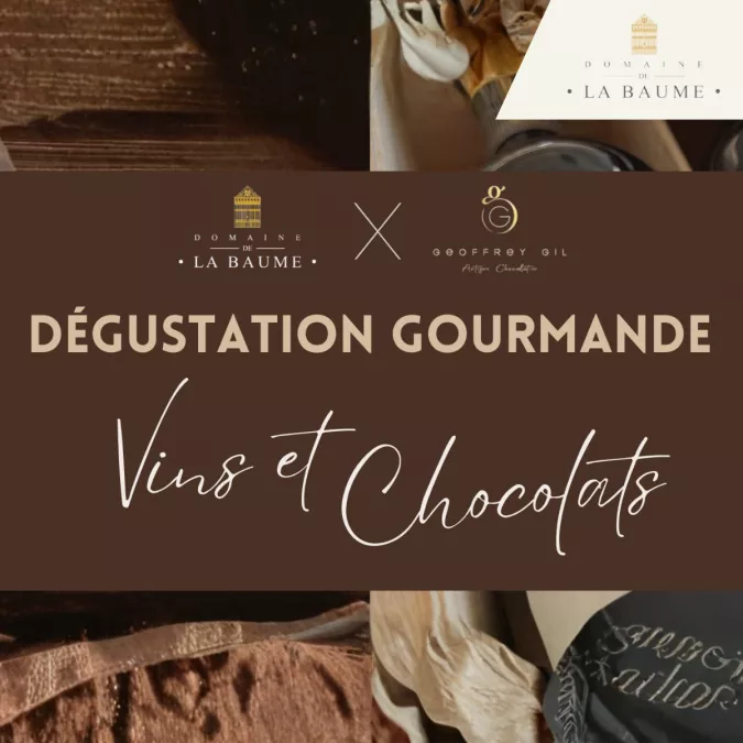 Dégustation Accord Vins et chocolats  - Domaine de la Baume